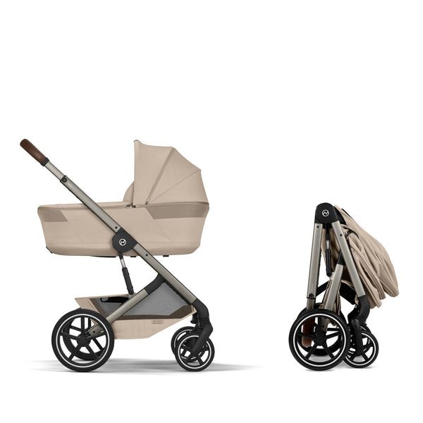 Cybex Balios S Lux mit Fold Cot 6in1 Set Almond Beige