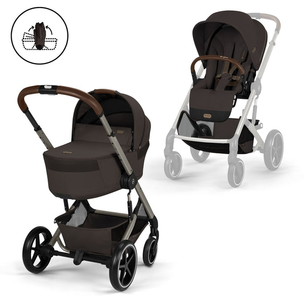 Cybex Balios S Lux mit Fold Cot 6in1 Set Chocolate Brown (Vorbestellung)