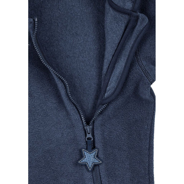 Overall aus Melangefleece Blau Melange / Größe 56