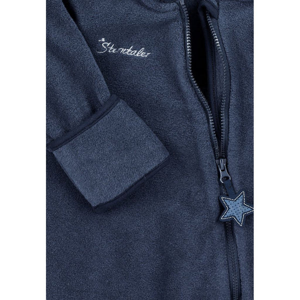 Overall aus Melangefleece Dunkelblau / Größe 62