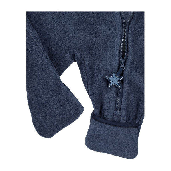 Overall aus Melangefleece Dunkelblau / Größe 62