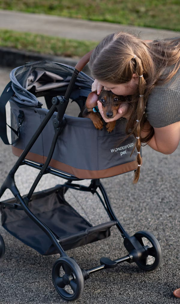 Wonderfold P2 Pet Stroller Grau