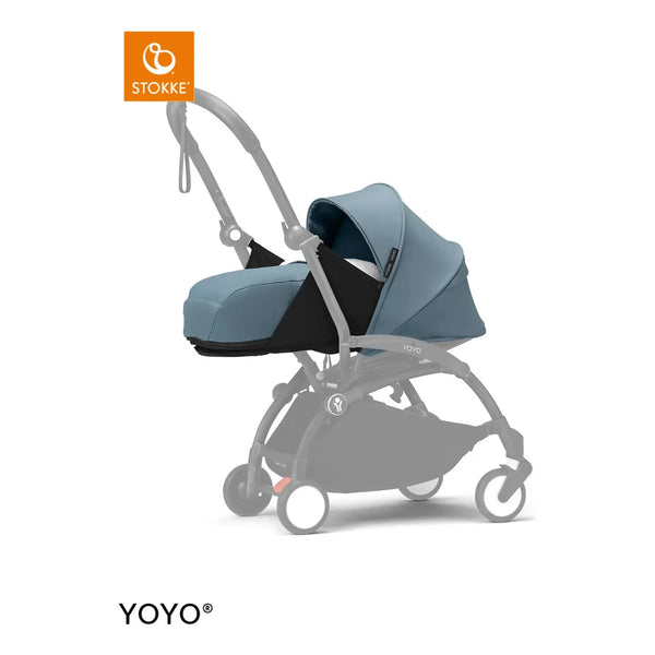 Stokke® YOYO³ Black / Aqua + Stokke Newborn pack 0+ Aqua