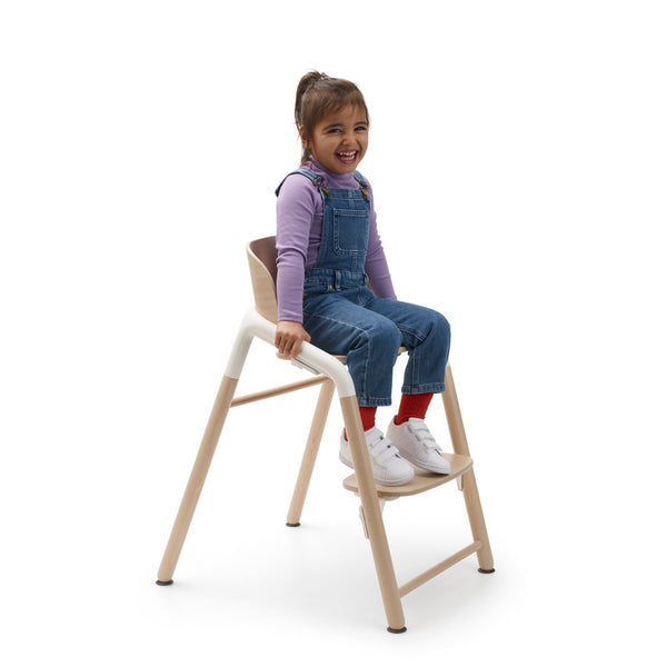 Bugaboo Giraffe Stuhl Naturales Holz/ Weiss All-in-Set