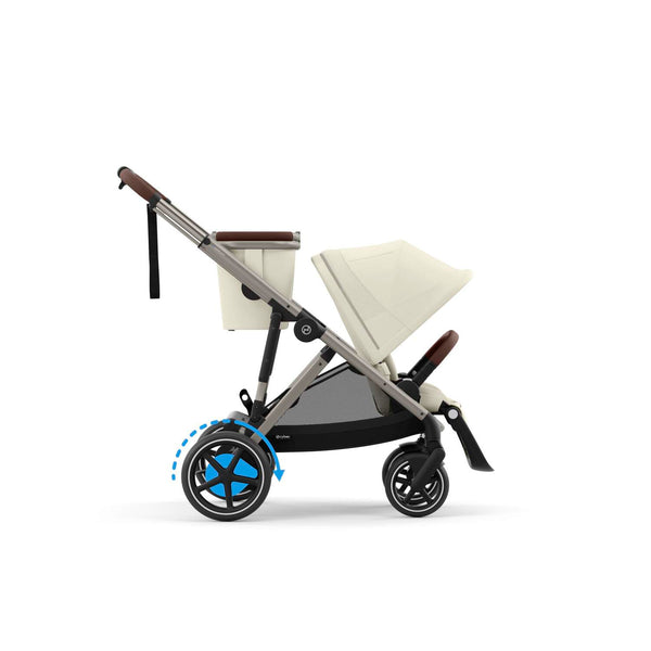 Cybex e-Gazelle S (Taupe Rahmen) Seashell Beige + Wanne