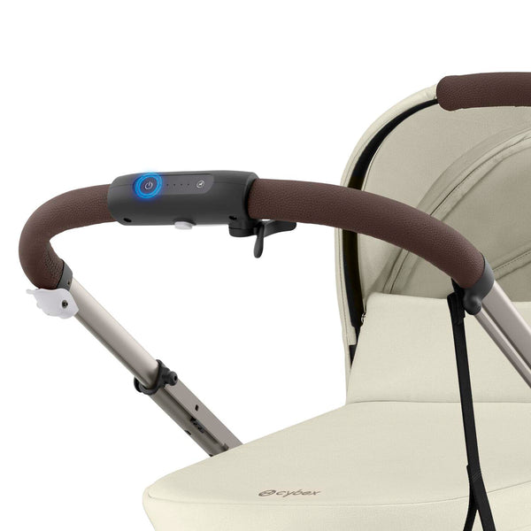 Cybex e-Gazelle S (Taupe Rahmen) Seashell Beige + Wanne
