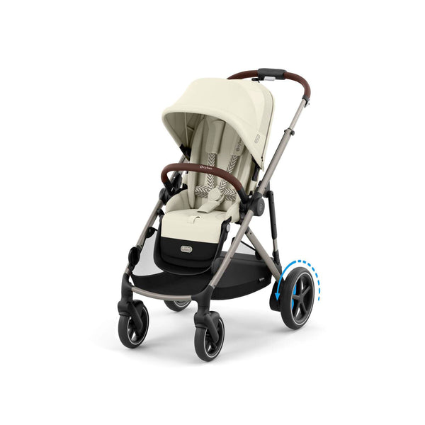 Cybex e-Gazelle S (Taupe Rahmen) Seashell Beige + Wanne