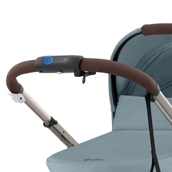 Cybex e-Gazelle S (Taupe Rahmen) Stormy Blue + Wanne