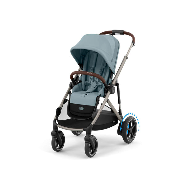 Cybex e-Gazelle S (Taupe Rahmen) Stormy Blue + Wanne