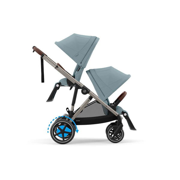 Cybex e-Gazelle S (Taupe Rahmen) Stormy Blue + Wanne