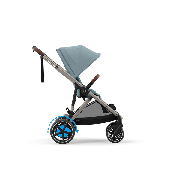 Cybex e-Gazelle S (Taupe Rahmen) Stormy Blue + Wanne