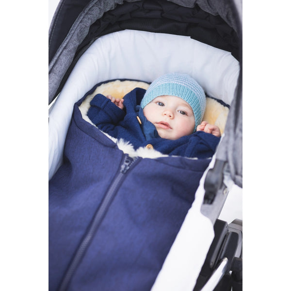 Fußsack Pamir für Babyschale Echtfell Schwarz