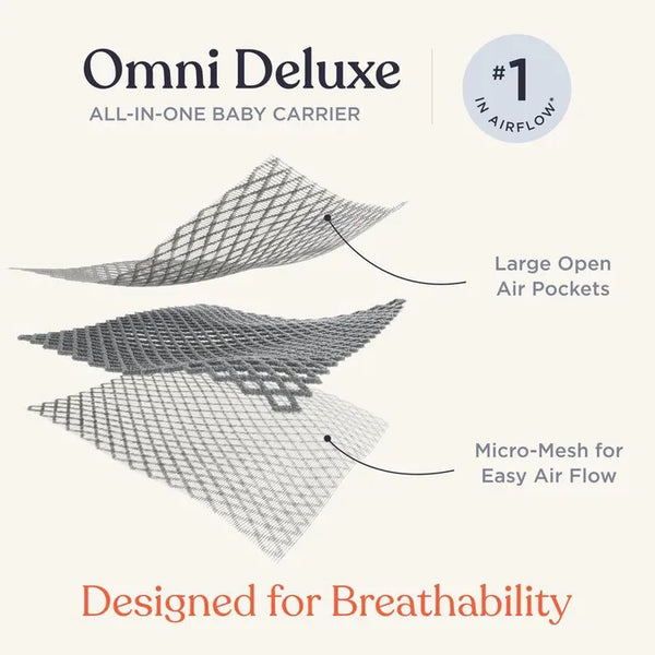 Omni Deluxe Babytrage Canyon Clay Mesh