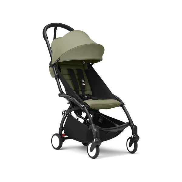 Stokke® YOYO³ Black / Olive + Babyzen Cot Olive