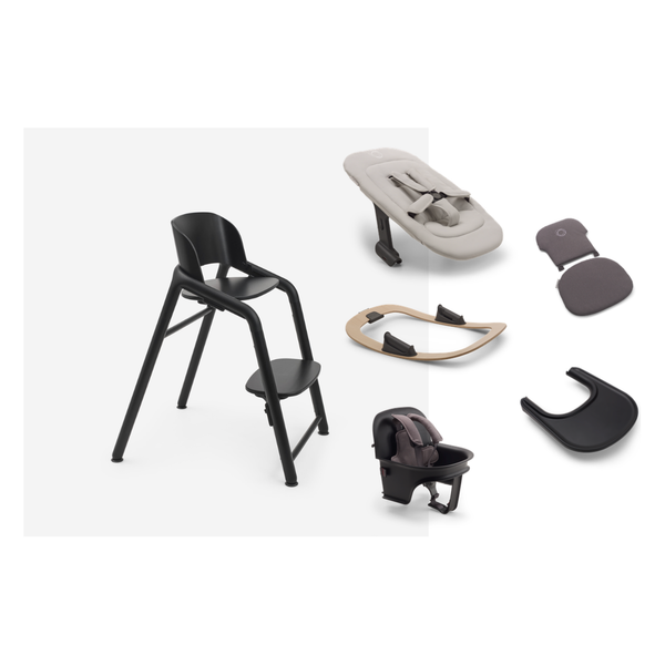 Bugaboo Giraffe Stuhl Schwarz All-in-Set
