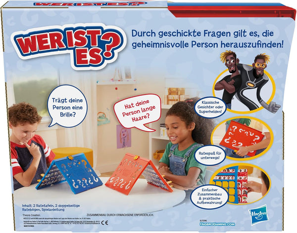 Hasbro Gaming Wer ist es? Ratespiel, Brettspiel für Kinder ab 6 Jahren, für 2 Spieler
