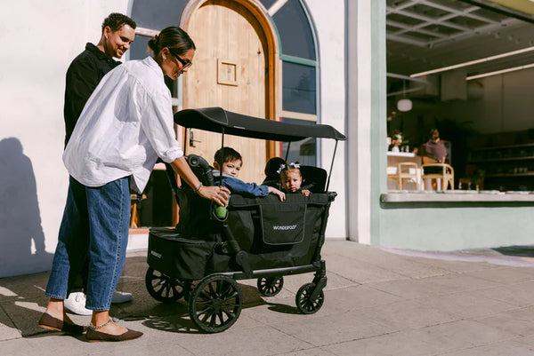 Wonderfold L4 Kinderwagen Grau (4 Sitzer)