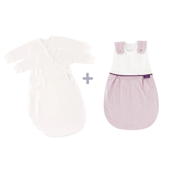 LIEBMICH Schlafsack Set Punkte rosa / Größe 50/56