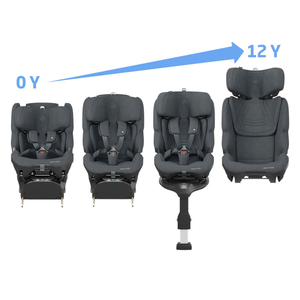 Maxi Cosi Pearl XL Slide Pro i-Size  (3M-12J) Authentic Graphite