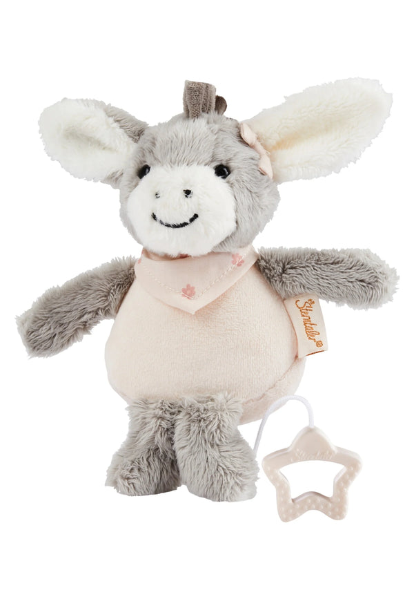Sterntaler Spieluhr klein, Esel Emmi Girl in rosa, 19cm