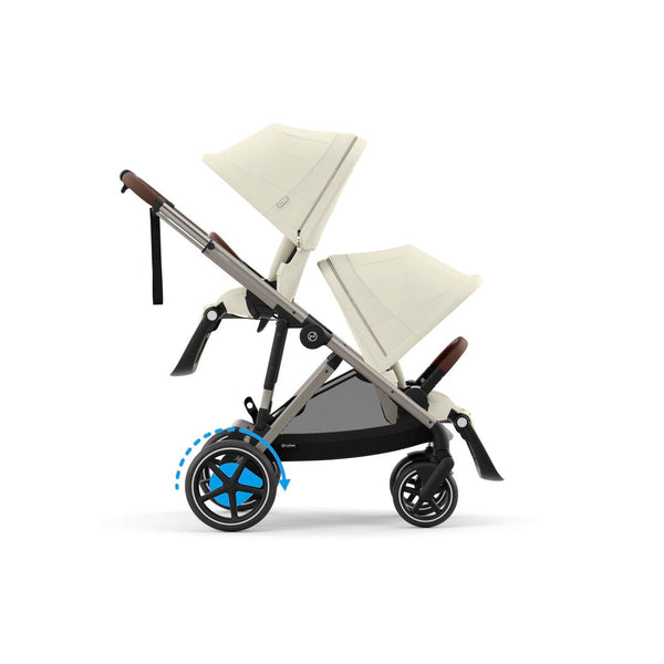 Cybex e-Gazelle S (Taupe Rahmen) Seashell Beige + Wanne