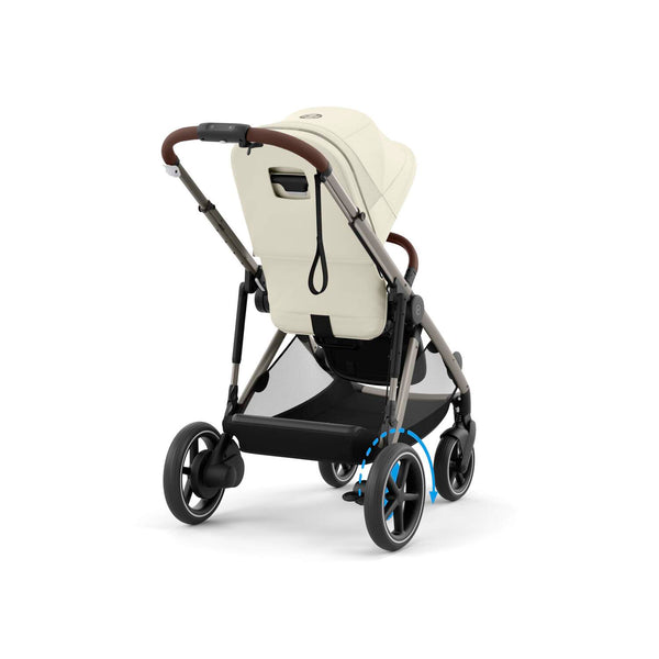 Cybex e-Gazelle S (Taupe Rahmen) Seashell Beige + Wanne