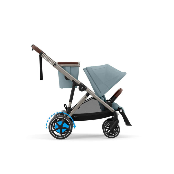 Cybex e-Gazelle S (Taupe Rahmen) Stormy Blue + Wanne