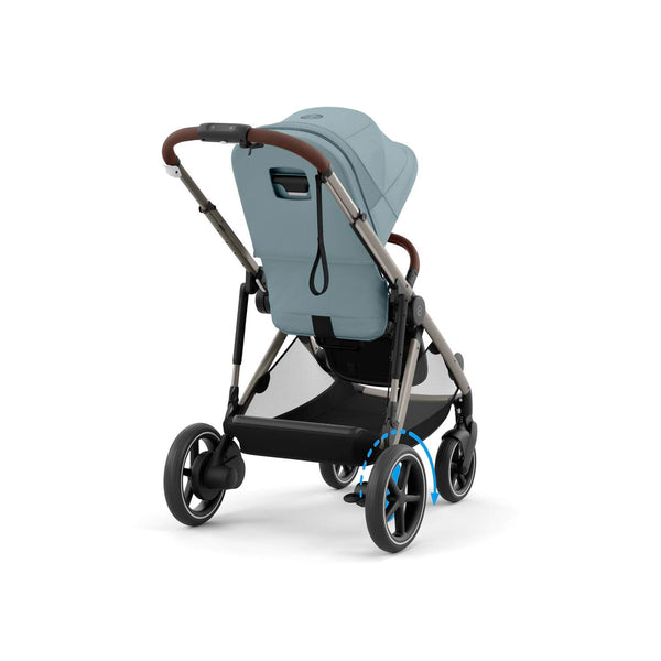 Cybex e-Gazelle S (Taupe Rahmen) Stormy Blue + Wanne